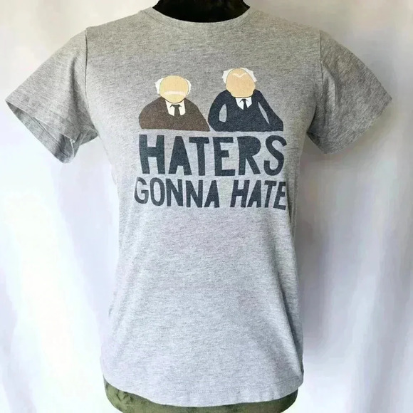 Next Level 'Haters Gonna Hate' Women's T-Shirt, Gray, Size M - Picture 4 of 9